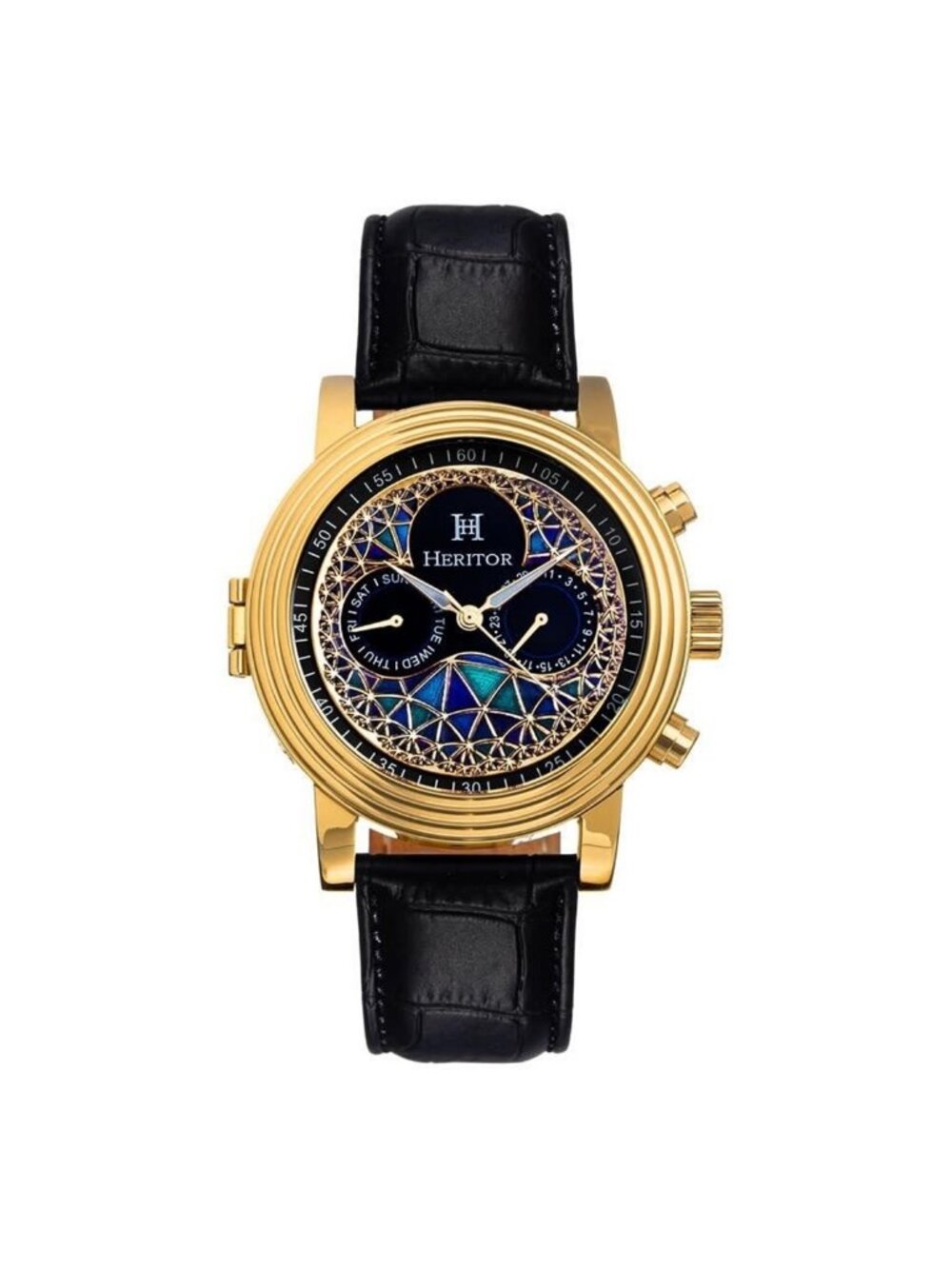 NWT Heritor Legacy Automatic Multi-Color Dial Men's Watch